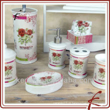 Hot Modern Decorative Porcelain Ceramic Gift Set Produtos de banho